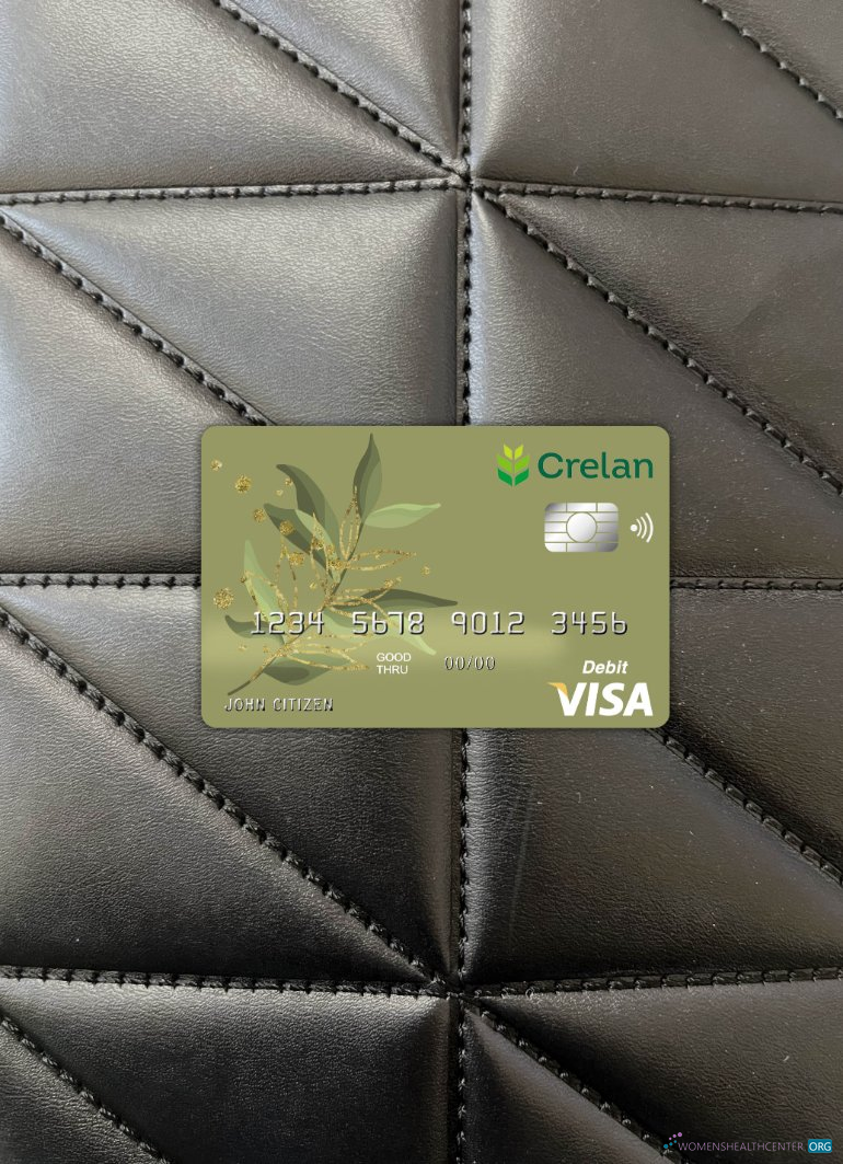 Download Belgium Crelan bank visa card photolook front Photoshop template